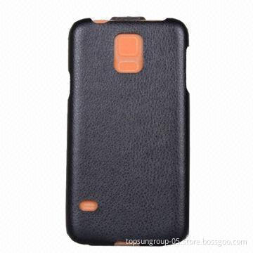 Hot Press Flip Leather Cover for Samsung Galaxy S5 I9600, PU Material, Soft Microfiber Lining